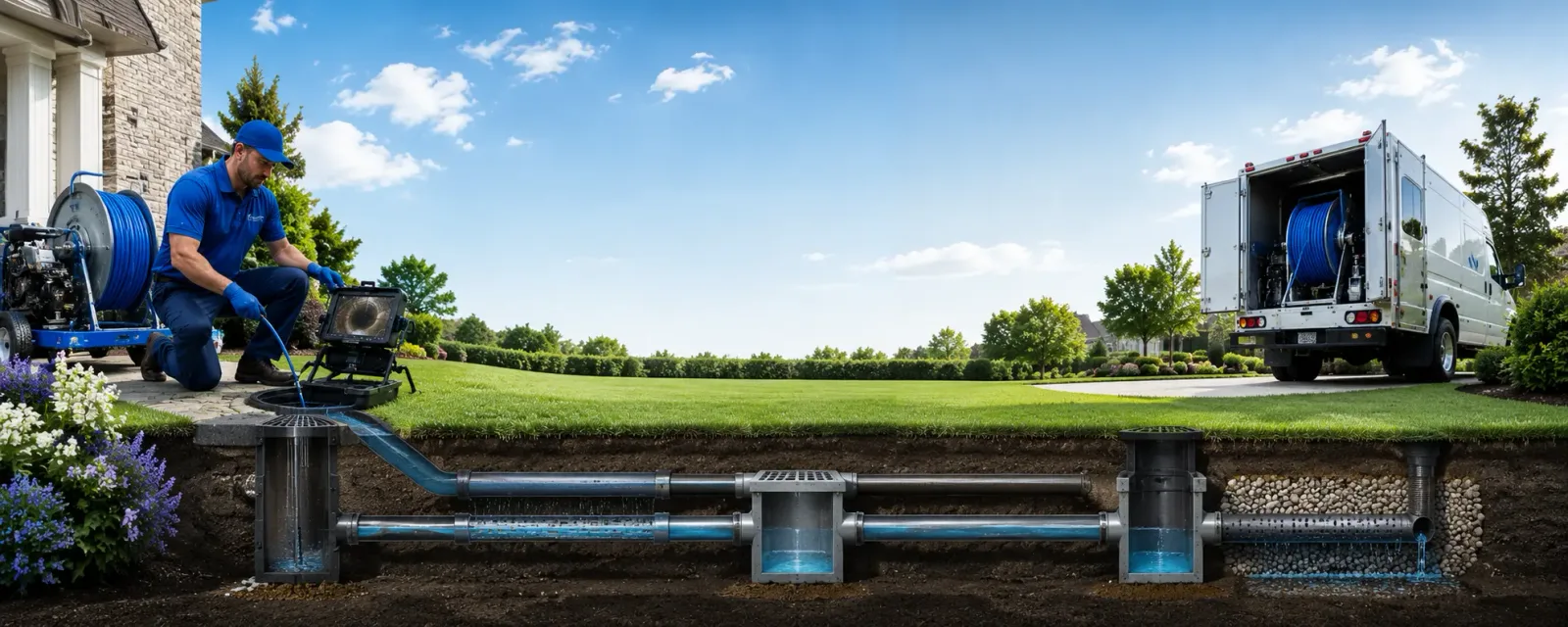 Outdoor drain cleaning information for Lincoln University, PA